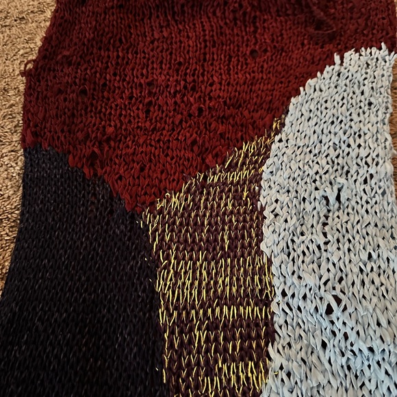 ZARA Colorblock Multicolor Knit Dress - Picture 7 of 8